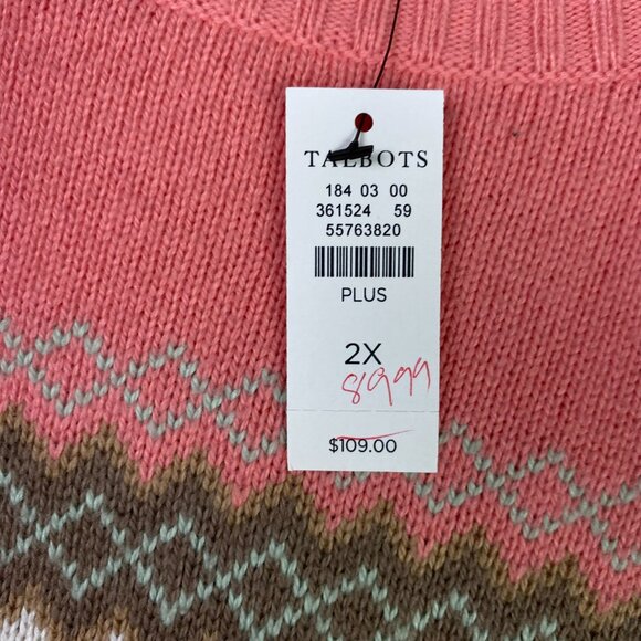 NWT Talbot's Fair Isle Sweater - Picture 5 of 7